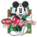 Men's Mickey & Friends Christmas Oh Boy It's the Holidays T-Shirt