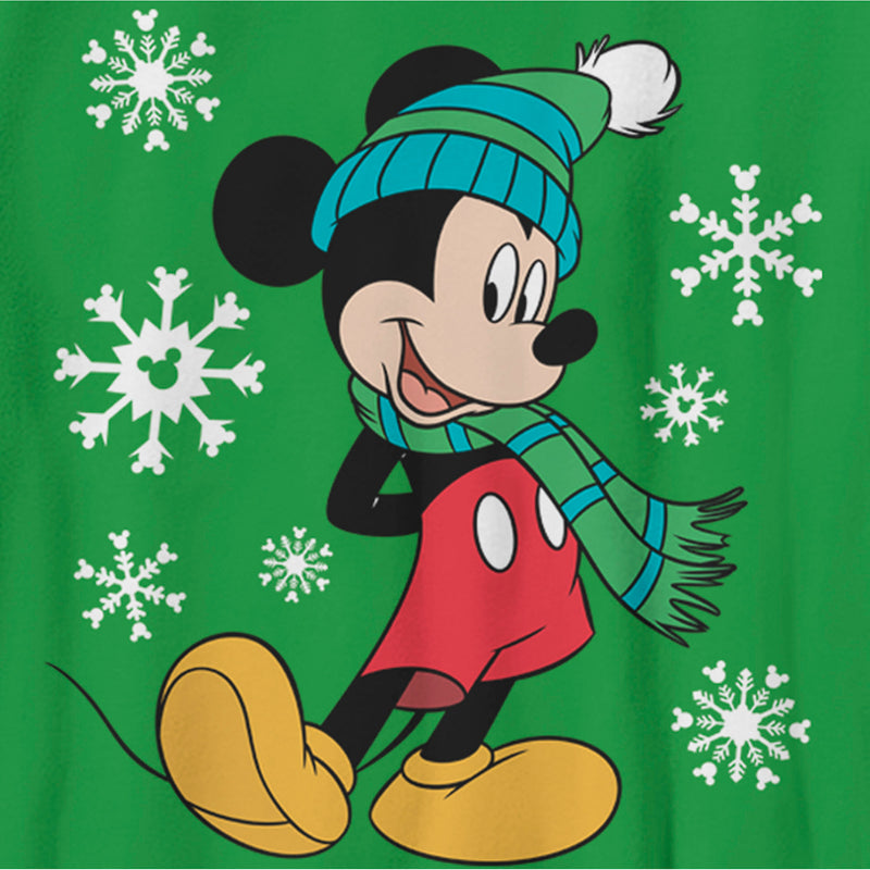 Boy's Mickey & Friends Winter Snowflakes Mickey T-Shirt