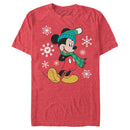 Men's Mickey & Friends Winter Snowflakes Mickey T-Shirt