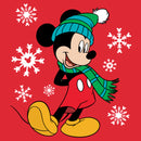 Men's Mickey & Friends Winter Snowflakes Mickey T-Shirt