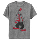 Boy's Mickey & Friends Winter Ready Goofy Outline Performance Tee