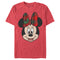 Men's Mickey & Friends Christmas Minnie Mouse Holly Plaid Bow T-Shirt