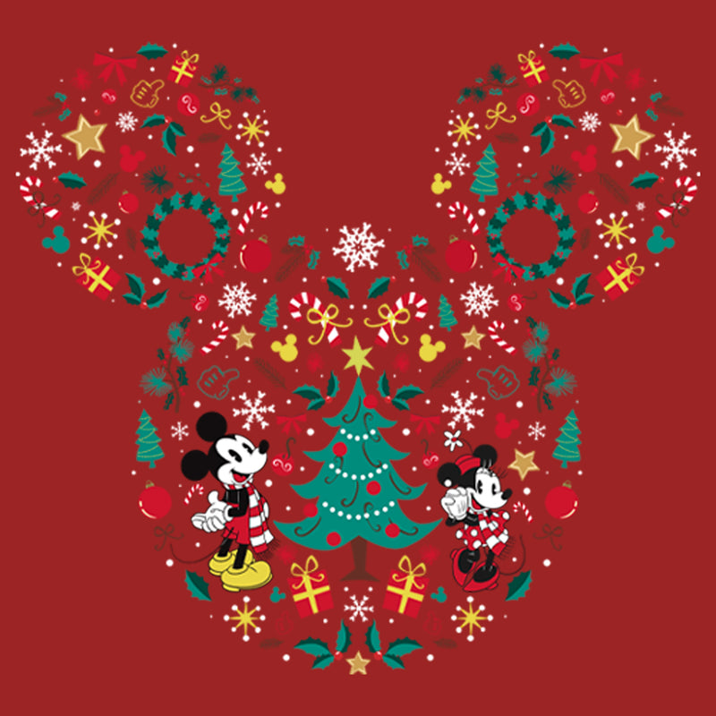 Women's Mickey & Friends Christmas Silhouette T-Shirt