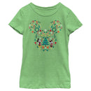 Girl's Mickey & Friends Christmas Wonderland Icon Collage T-Shirt