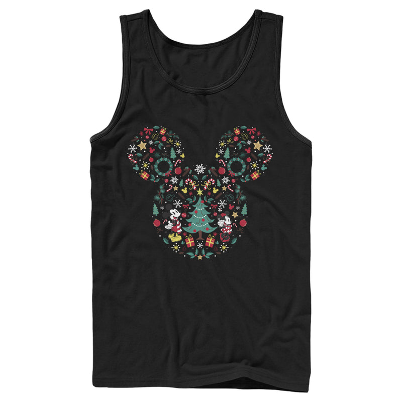 Men's Mickey & Friends Christmas Silhouette Tank Top