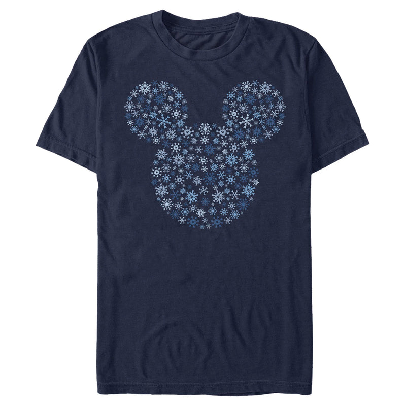 Men's Mickey & Friends Snowflake Silhouette T-Shirt