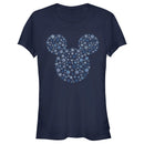 Junior's Mickey & Friends Snowflake Silhouette T-Shirt