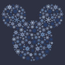 Junior's Mickey & Friends Snowflake Silhouette Cowl Neck Sweatshirt