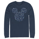 Men's Mickey & Friends Snowflake Silhouette Long Sleeve Shirt