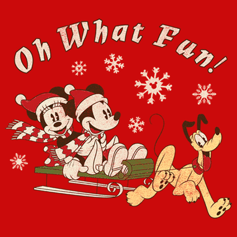 Boy's Mickey & Friends Oh What Fun Sled T-Shirt