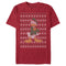 Men's Mickey & Friends Donald Duck Ugly Christmas Sweater Print T-Shirt