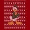 Men's Mickey & Friends Donald Duck Ugly Christmas Sweater Print T-Shirt