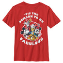 Boy's Mickey & Friends Tis the Season to be Fabulous T-Shirt