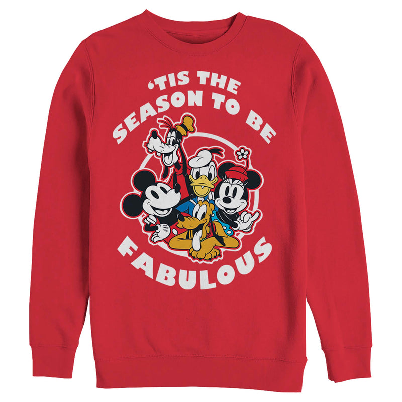 Men's Mickey & Friends Tis the Season to be Fabulous Sweatshirt