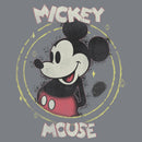 Junior's Mickey & Friends Distressed Badge T-Shirt