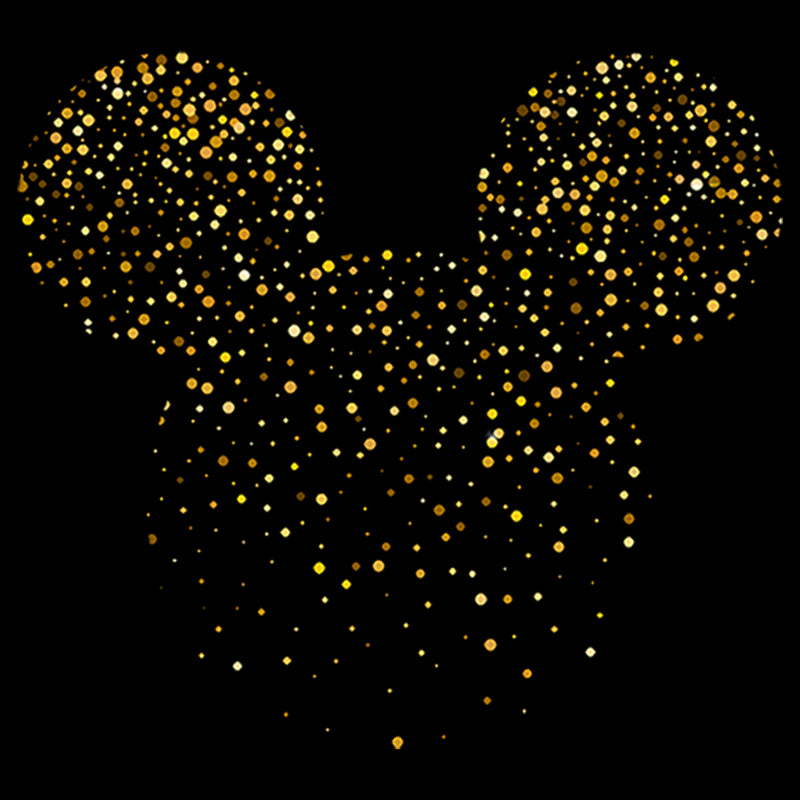 Junior's Mickey & Friends Confetti Mickey Mouse Logo T-Shirt