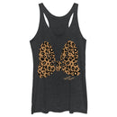 Women's Mickey & Friends Cheetah Print Minnie Mouse Bow Racerback Tank Top