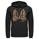 Men's Mickey & Friends Cheetah Print Minnie Mouse Bow Pull Over Hoodie