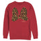 Men's Mickey & Friends Cheetah Print Minnie Mouse Bow Sweatshirt