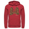 Men's Mickey & Friends Cheetah Print Minnie Mouse Bow Pull Over Hoodie