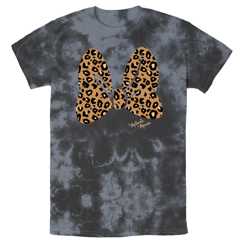 Men's Mickey & Friends Cheetah Print Minnie Mouse Bow T-Shirt