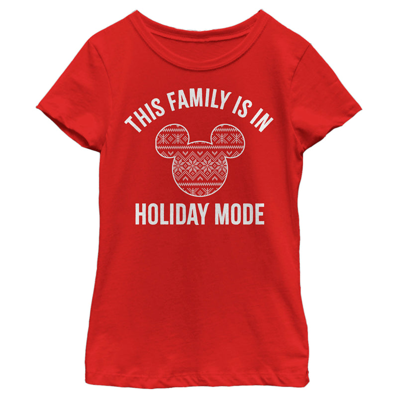 Girl's Mickey & Friends This Family Is In Vacation Mode T-Shirt