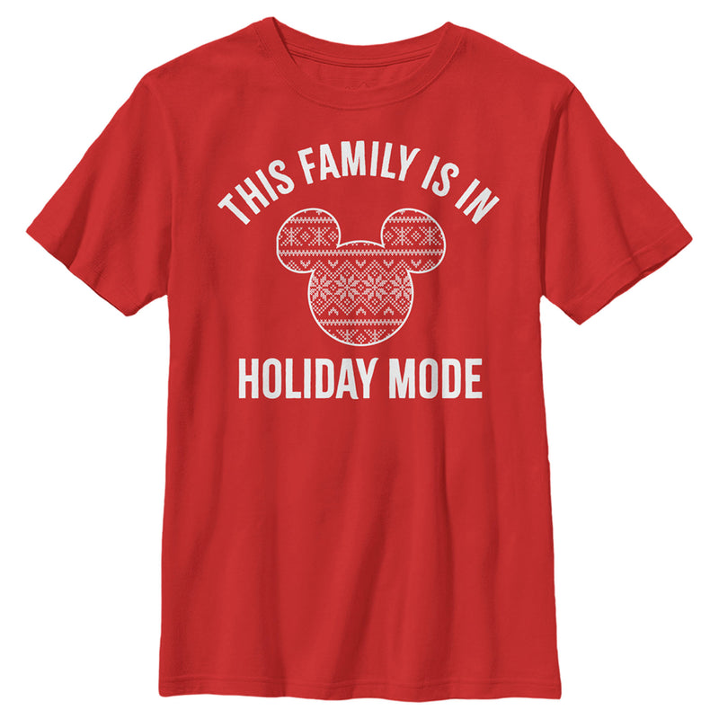 Boy's Mickey & Friends This Family Is In Vacation Mode T-Shirt