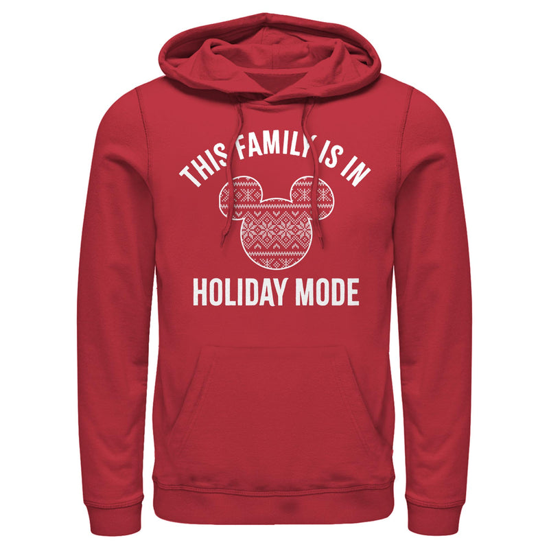 Men's Mickey & Friends Holiday Mode Pull Over Hoodie