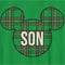 Boy's Mickey & Friends Plaid Son Silhouette T-Shirt