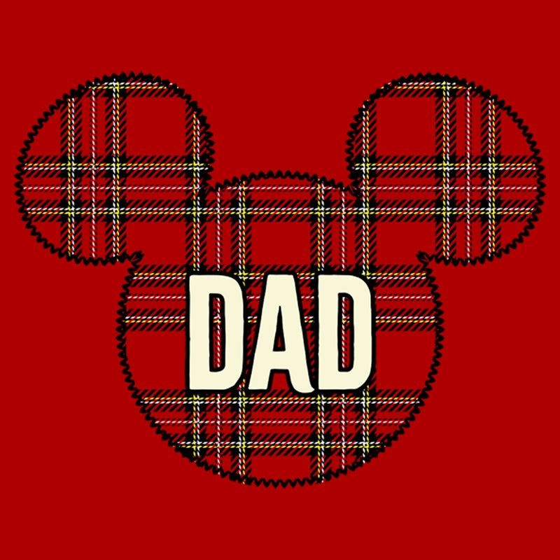 Men's Mickey & Friends Dad Plain Print T-Shirt