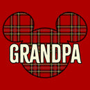 Men's Mickey & Friends Plaid Grandpa Patch T-Shirt