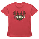 Women's Mickey & Friends Grandma Plaid Logo T-Shirt