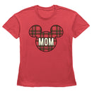 Women's Mickey & Friends Mom Plaid Logo T-Shirt