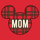 Women's Mickey & Friends Mom Plaid Logo T-Shirt