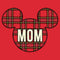 Women's Mickey & Friends Mom Plaid Logo T-Shirt