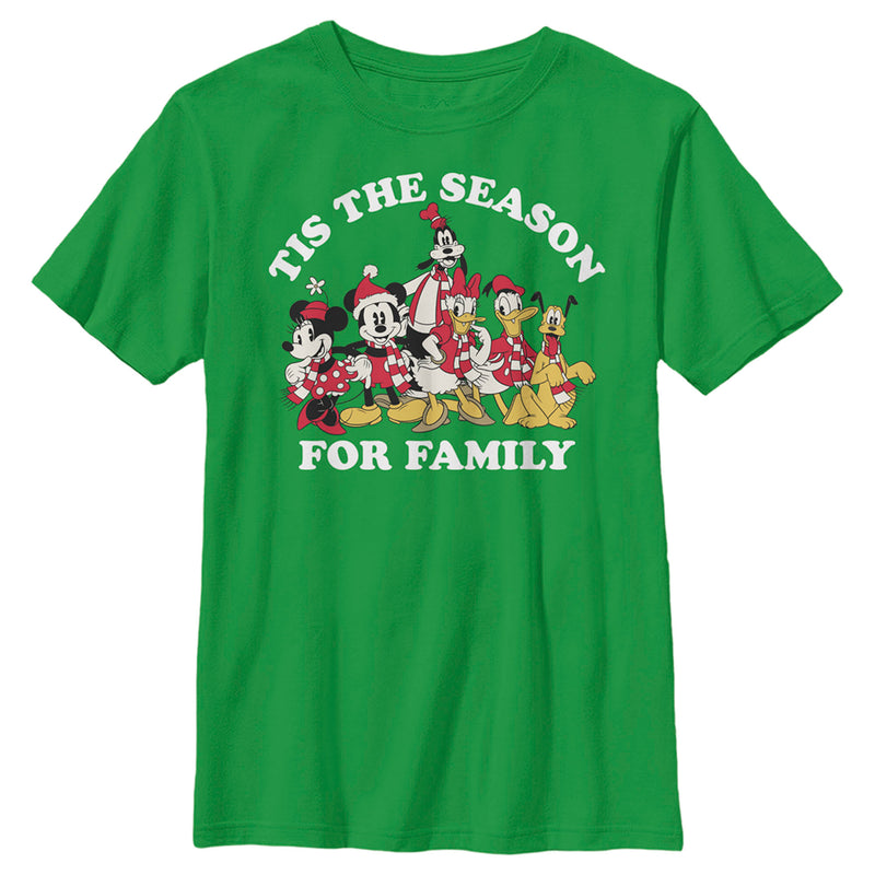 Boy's Mickey & Friends Season For Family T-Shirt