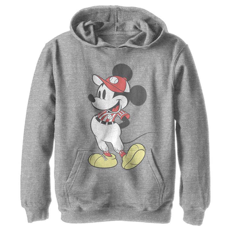 Boy's Mickey & Friends Mickey Mouse Baseball Player Pull Over Hoodie