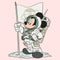 Toddler's Mickey & Friends Astronaut Suit T-Shirt