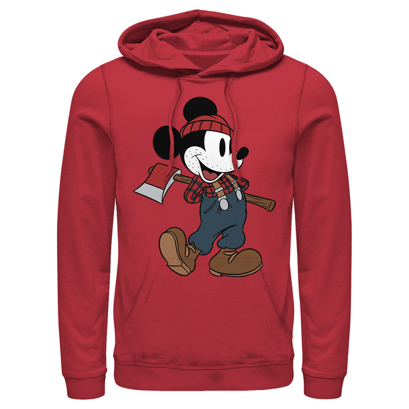 Men's Mickey & Friends Retro Lumberjack Pull Over Hoodie