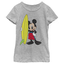 Girl's Mickey & Friends Mickey Mouse Surf Board T-Shirt