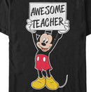 Men's Mickey & Friends Awesome Teacher Sign T-Shirt