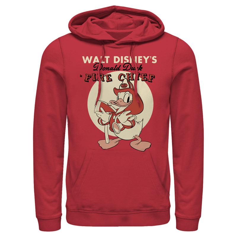 Men's Mickey & Friends Fire Chief Donald Pull Over Hoodie