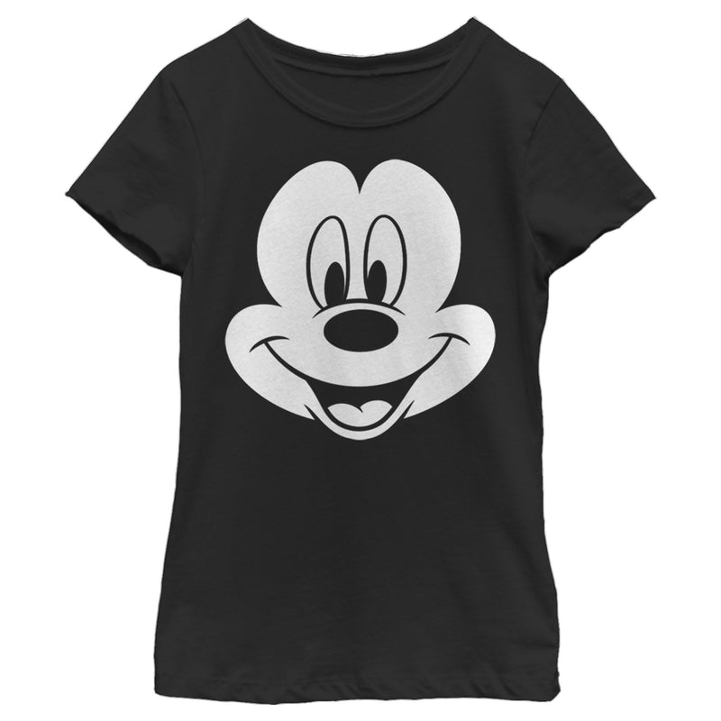 Girl's Mickey & Friends Mickey Mouse Face T-Shirt