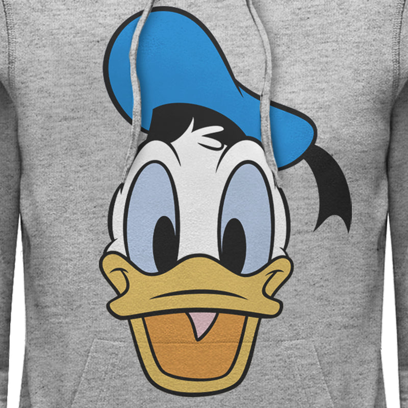 Men's Mickey & Friends Large Donald Duck Pull Over Hoodie