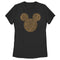 Women's Mickey & Friends Cheetah Print Mickey Mouse Logo Distressed T-Shirt