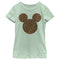 Girl's Mickey & Friends Mickey Mouse Cheetah Print Silhouette T-Shirt