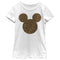 Girl's Mickey & Friends Mickey Mouse Cheetah Print Silhouette T-Shirt