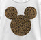 Girl's Mickey & Friends Mickey Mouse Cheetah Print Silhouette T-Shirt