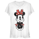 Junior's Mickey & Friends Sitting Minnie Sketch T-Shirt