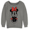 Junior's Mickey & Friends Sitting Minnie Sketch Sweatshirt